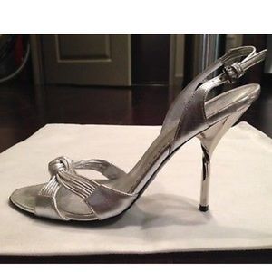 Giorgio Armani Silver Sandals